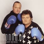 01-07-1997 Andre Hazes and best friend at studio in Amsterdam Photo: Govert de Roos/Connu